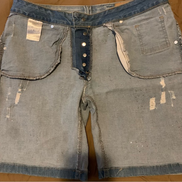 Denim shorts with studs - Picture 9 of 9